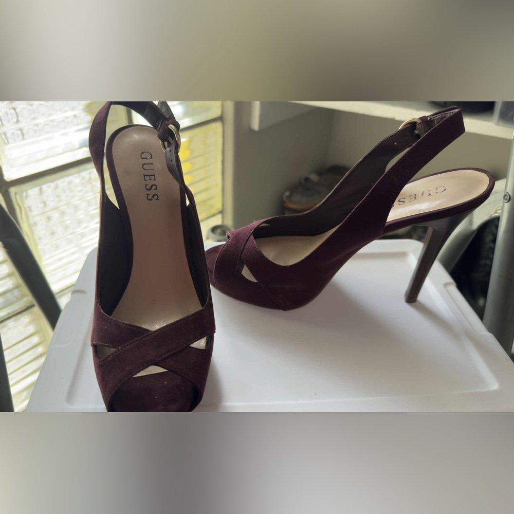 Guess Women's Dark Red Heels
